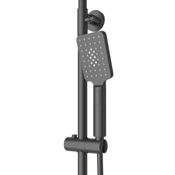 Душевая система со смесителем Cezares Slider SLIDER-CD-NOP монтаж настенная без термостата черный матовый