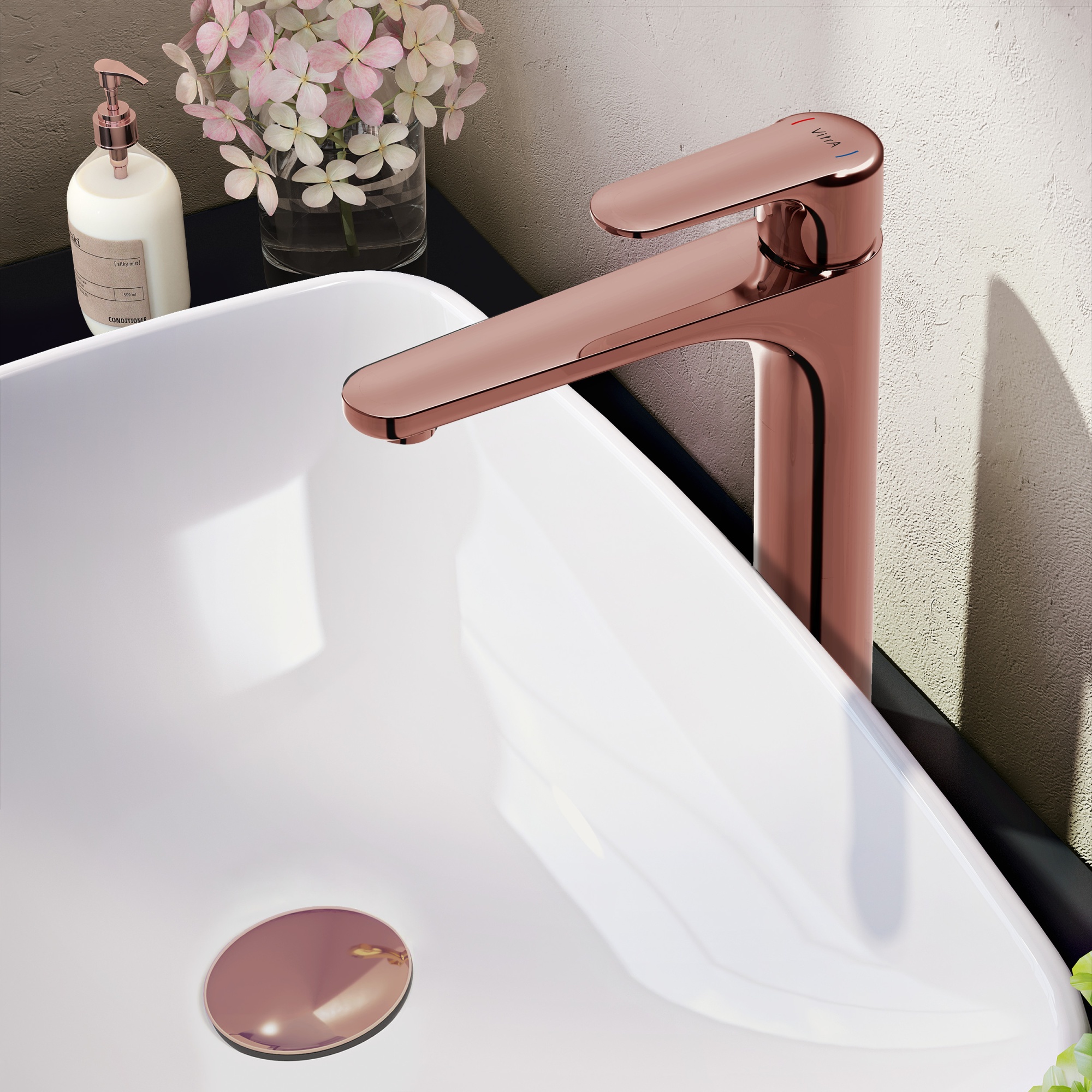 Смеситель для раковины VitrA Root Round A4270726EXP медь