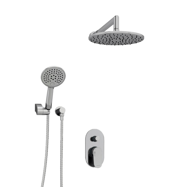 Душевая система со смесителем Wasserkraft  A14030 монтаж встраиваемая в стену без термостата хром