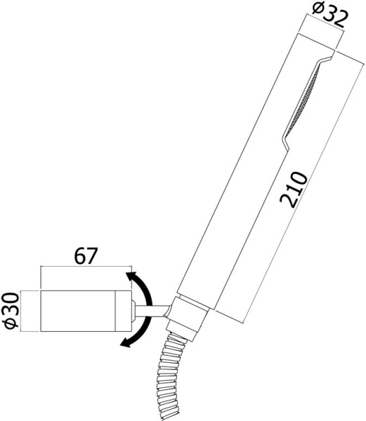 Душевой гарнитур Paffoni Birillo ZDUP054CR  
