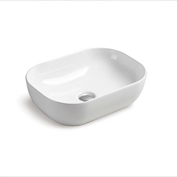 Раковина накладная прямоугольная Vincea  VBS-102 фарфор цвет белый