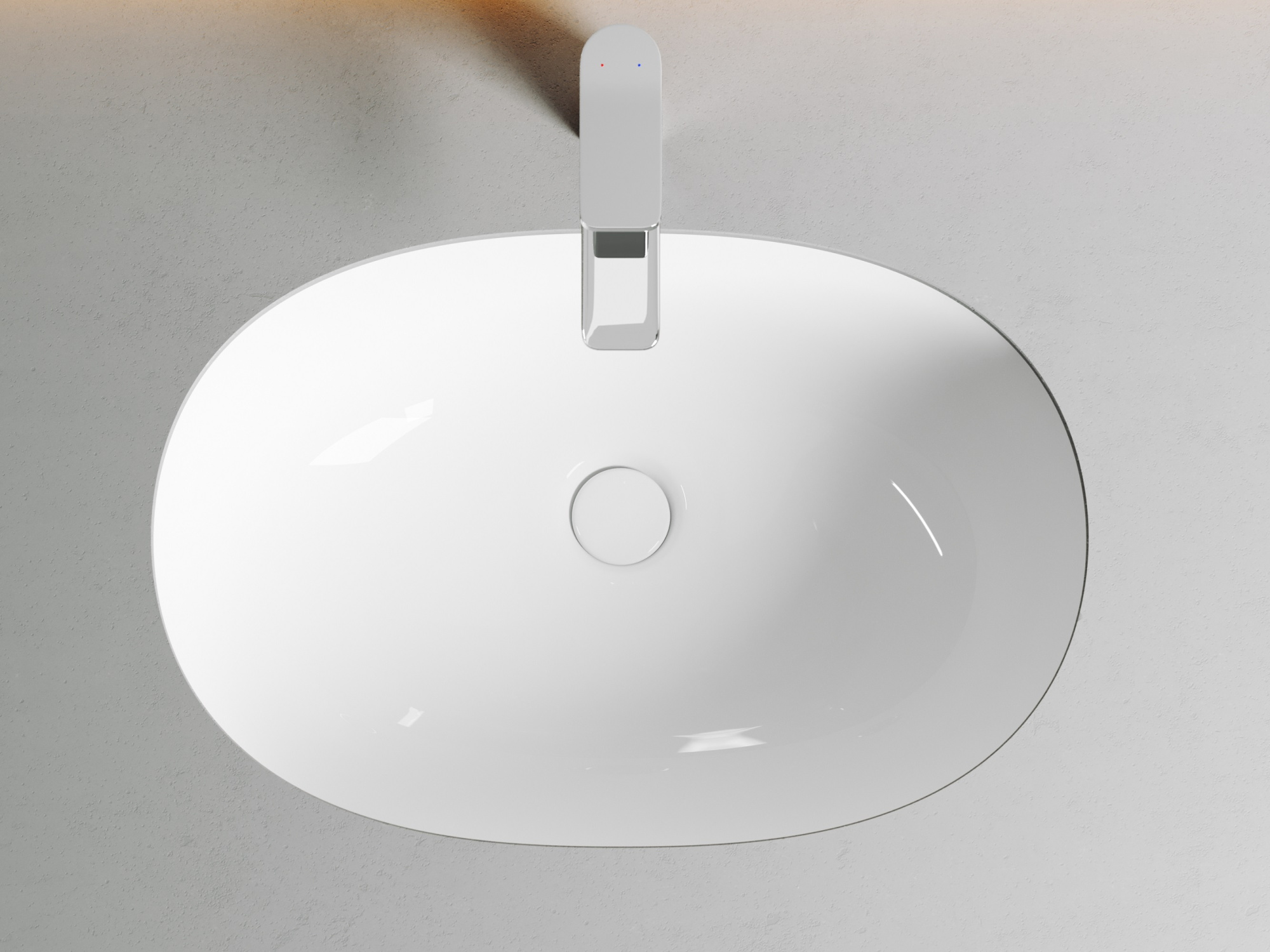 Раковина встраиваемая снизу овальная Ceramica Nova Element CN6044 фарфор цвет белый