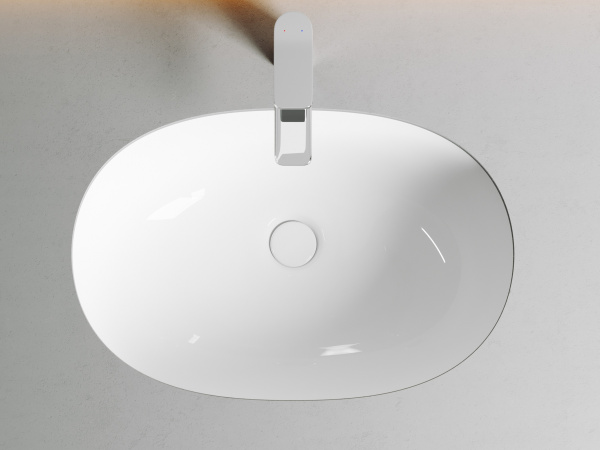 Раковина встраиваемая снизу овальная Ceramica Nova Element CN6044 фарфор цвет белый