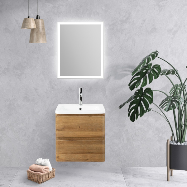 Зеркало с подсветкой BelBagno  SPC-GRT-500-600-LED-BTN 50x60 механический