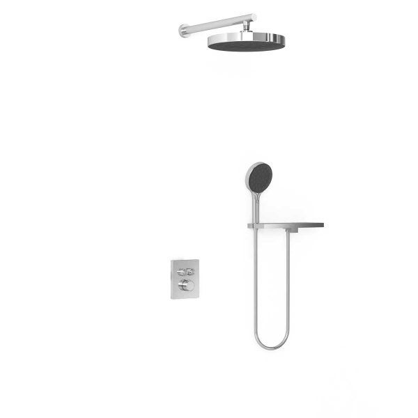 Душевая система со смесителем Vincea Inspire VSFW-3I21MT2RCH монтаж встраиваемая в стену с термостатом хром