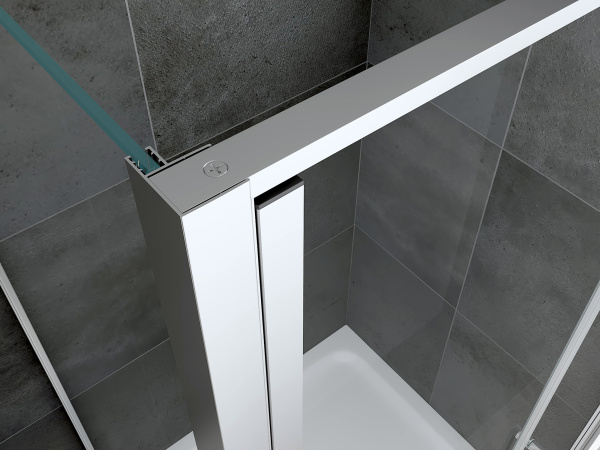 Душевой угол Abber Sonnenstrand AG04100S-S90 прямоугольный 100x90 стекла прозрачные, профиль хром