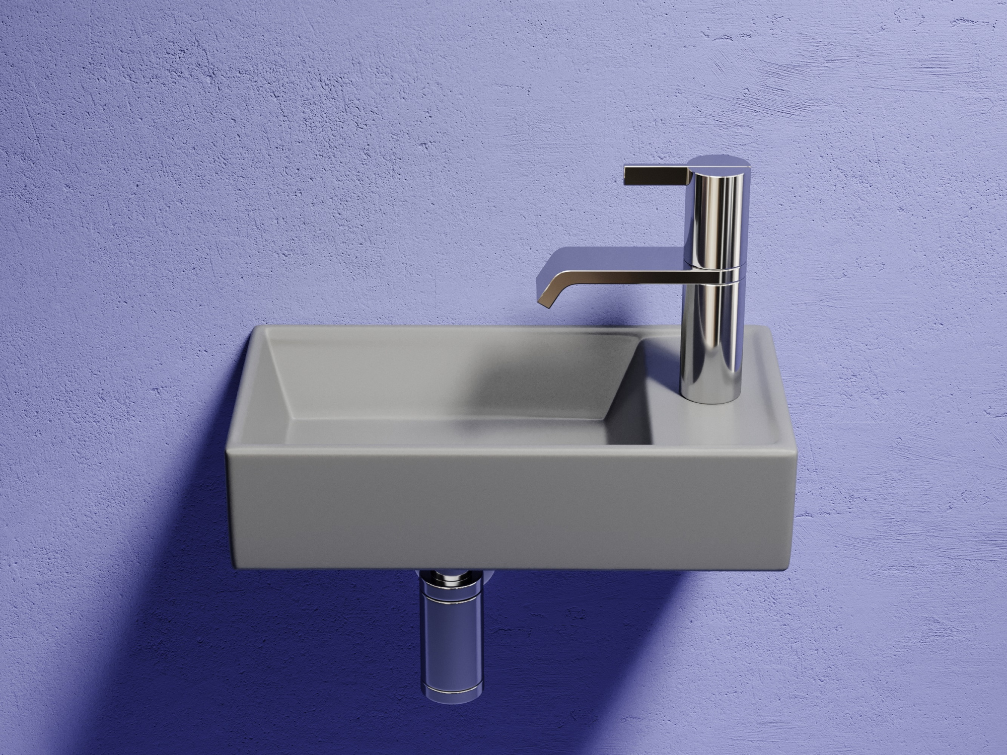 Раковина подвесная прямоугольная Ceramica Nova Element CN6051LMH фарфор цвет серый матовый