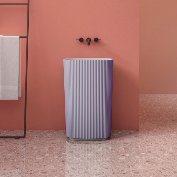 Раковина  овальная Abber STEIN AS2502Violett искусственный камень цвет фиолетовый