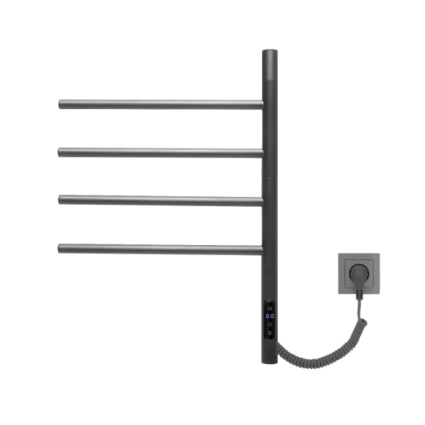Полотенцесушитель электрический Vincea  П4  40x80 VTD-1S1CGE графит