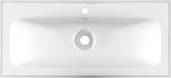 Раковина мебельная прямоугольная Aquanet Арт 00318926 литьевой мрамор цвет белый