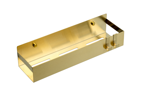 Полка для принадлежностей Boheme Uno 10965-MG настенная Matt Gold