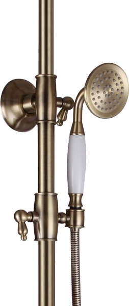 Душевая система со смесителем Timo Nelson SX-1291/02 монтаж настенная без термостата бронза