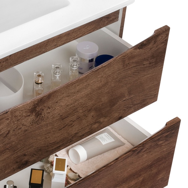 Тумба  подвесная Vincea Mia VMC-2MA650RW 65 см  2 ящика цвет R.Wood 