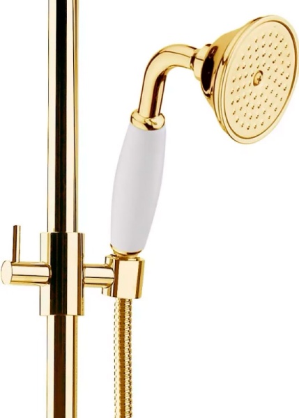 Душевая система со смесителем Webert Ottocento OT760405010 монтаж настенная без термостата золото