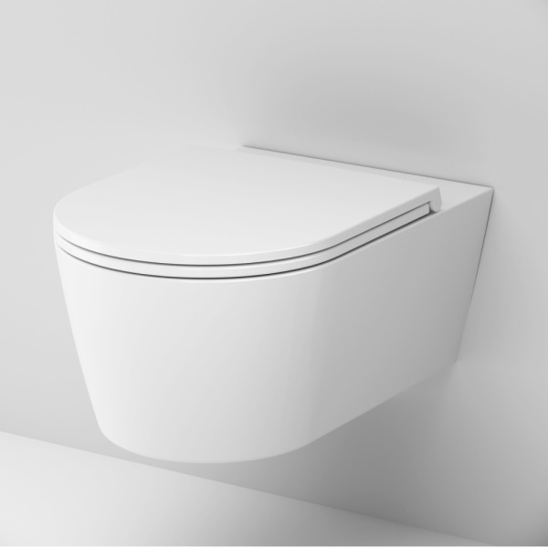 Унитаз подвесной Am.Pm Func C8F1701SC Rimless дюропласт нержавеющая сталь фарфор белый глянцевый