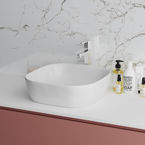 Раковина  квадратная  Grossman Style GR-3019 фаянс цвет белый