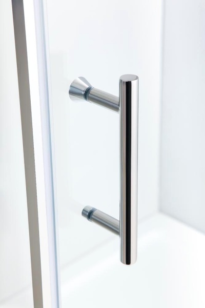 Душевой угол Black&White Stellar Wind 1018080 четверть круга 80x80 стекла прозрачные, профиль хром