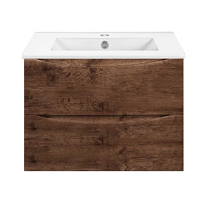 Тумба  подвесная Vincea Mia Slim VMC-2MC700S1RW 70 см  2 ящика цвет R.Wood 