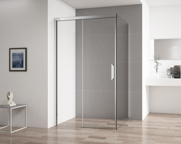 Душевой угол Cezares Duet Soft DUET SOFT-A-1-100/100-C-Cr-L квадратная   стекла прозрачные, профиль хром