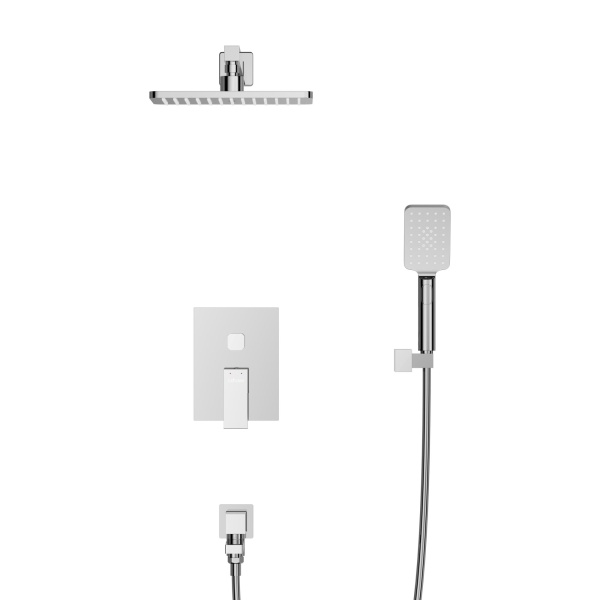 Душевая система со смесителем Cezares Slider SLIDER-VDSET-01 монтаж встраиваемая в стену без термостата хром