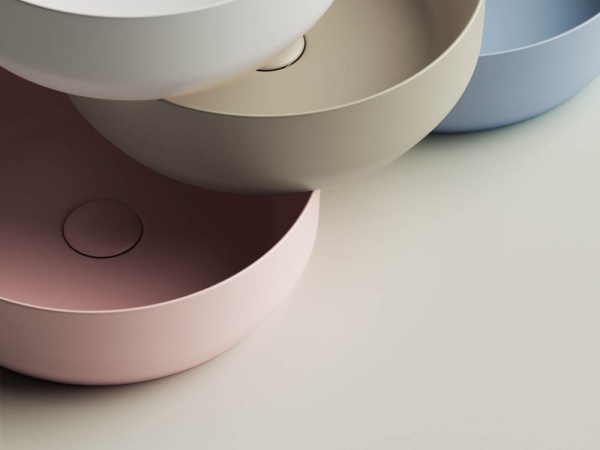 Раковина накладная круглая Ceramica Nova Element CN6022MC фарфор цвет бежевый матовый