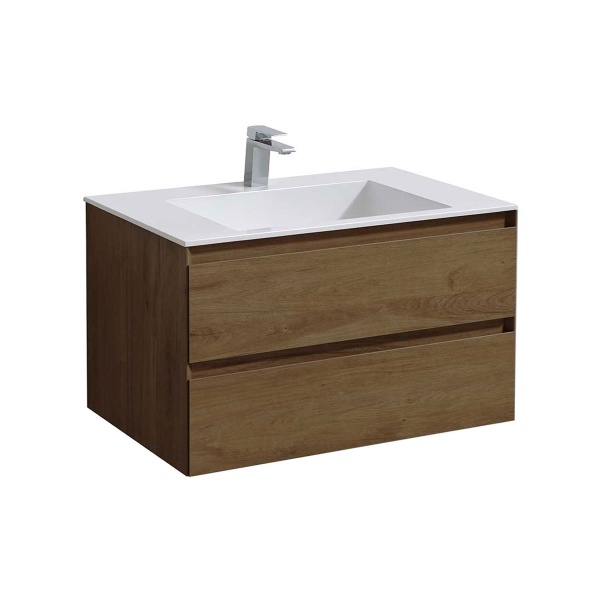 Тумба  подвесная Vincea Luka VMC-2L800TO 80 см  2 ящика цвет T.Oak 