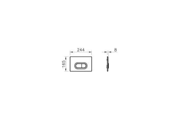 Кнопка смыва механическая VitrA Loop O 740-0500 цвет белый