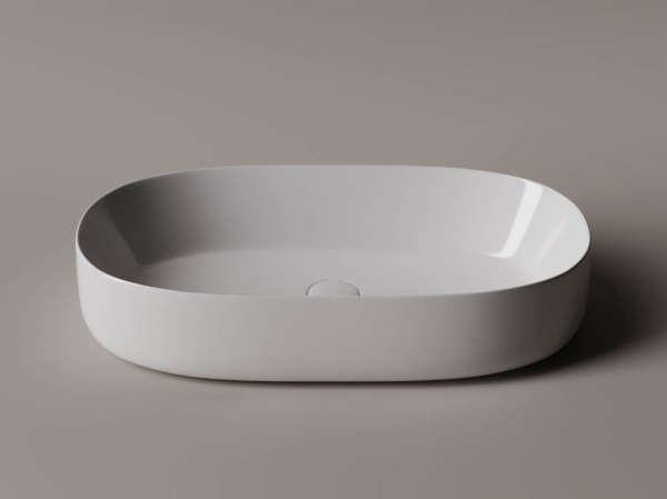 Раковина накладная овальная Ceramica Nova Element CN5022 фарфор цвет белый