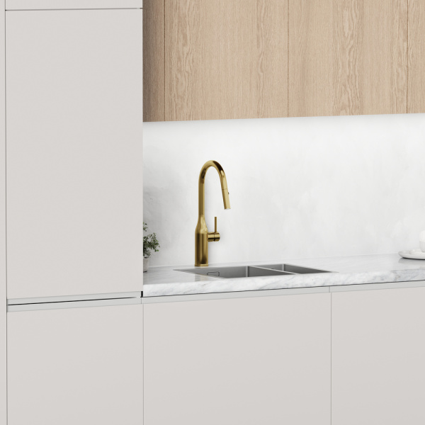 Смеситель для кухни Sancos Grand SC4002BG без подключения к фильтру брашированное золото