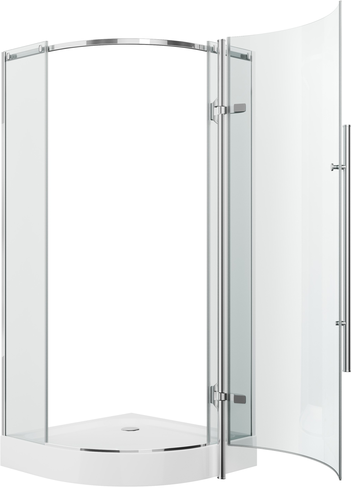 Душевой угол Grossman Style GR-5090 четверть круга  стекла , профиль 