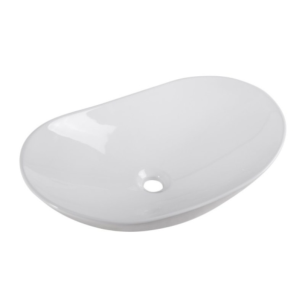 Раковина накладная овальная BelBagno  BB1404 фаянс цвет белый