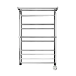 Полотенцесушитель электрический Lemark Pramen П10 50x80 LM33810E R хром Полотенцесушитель электрический Lemark Pramen П10 50x80 LM33810E R хром
