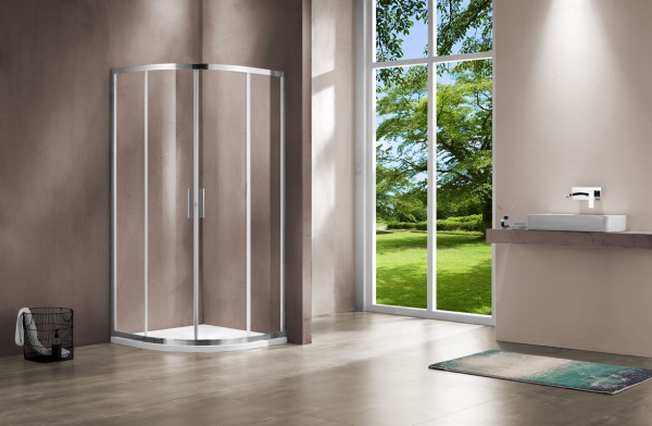 Душевой угол Vincea Garda VSQ-1G800CL четверть круга 80x80 стекла прозрачные, профиль хром
