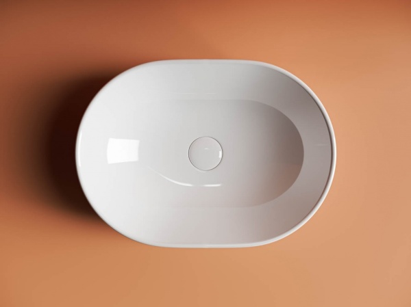 Раковина накладная овальная Ceramica Nova Element CN6019 фарфор цвет белый