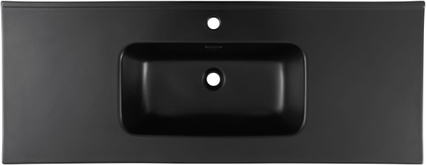 Раковина мебельная прямоугольная Aquanet Flat 00329258 керамика цвет черный матовый