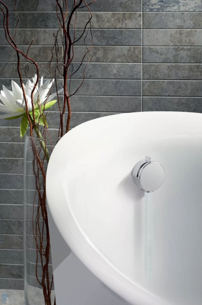 Слив-перелив для ванны с наполнением через перелив Kludi Rotexa Multi 2120005N-00 металл/пластик хром