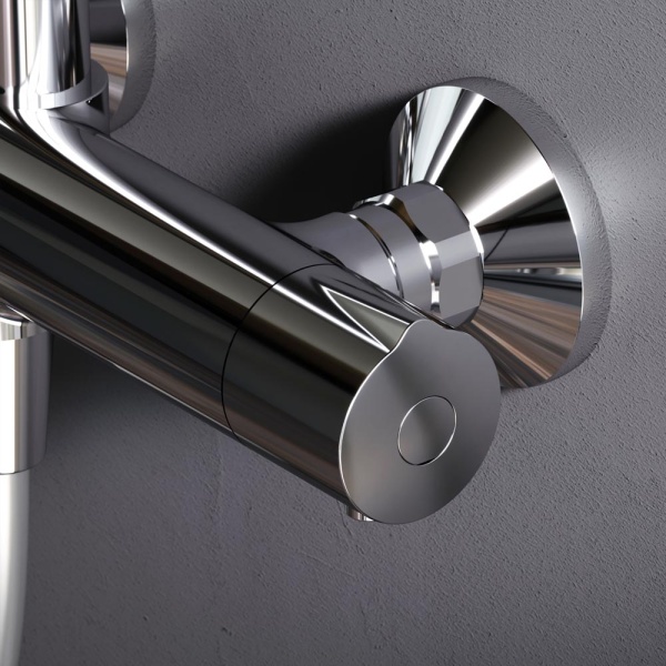 Душевая система со смесителем Am.Pm Gem F0790420 монтаж настенная с термостатом хром