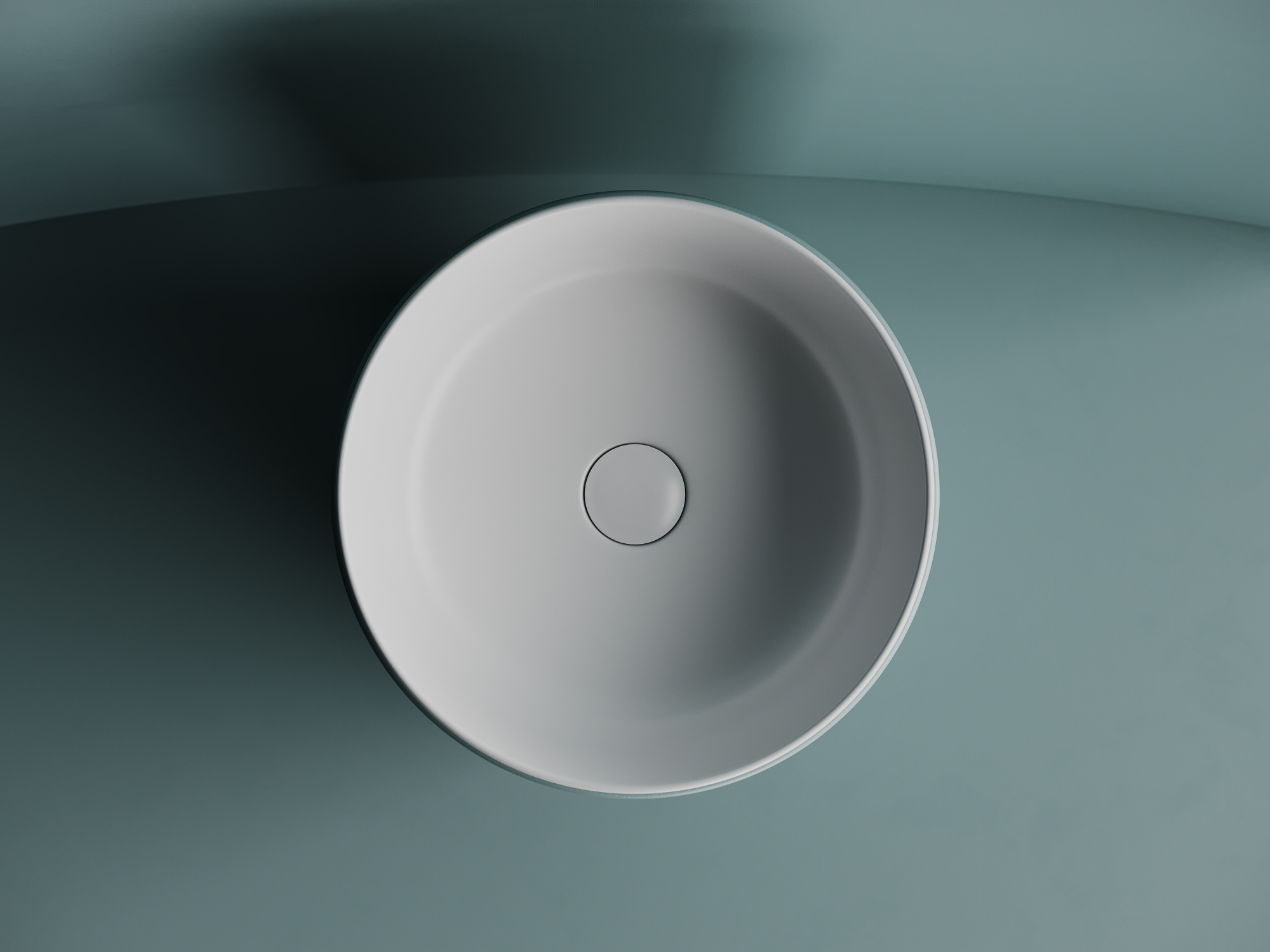 Раковина накладная круглая Ceramica Nova Element CN6073MW фарфор цвет белый матовый