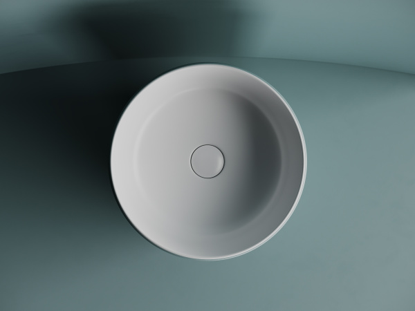 Раковина накладная круглая Ceramica Nova Element CN6073MW фарфор цвет белый матовый