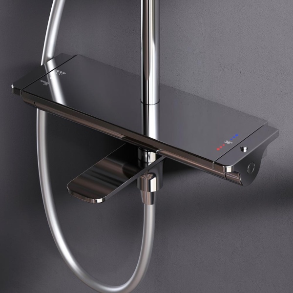 Душевая система со смесителем Am.Pm Spirit V2.0 F0770A500 монтаж настенная с термостатом хром