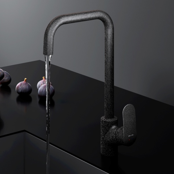 Смеситель для кухни Am.Pm Like F8006022 без подключения к фильтру черный