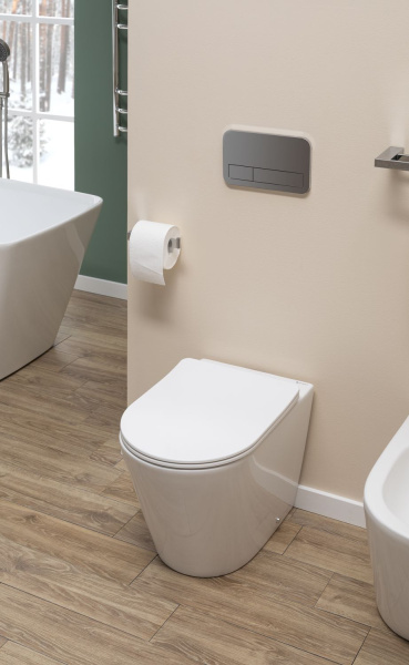 Биде приставное Aquanet Atago Atago 2.0 B1 керамика, цвет белый