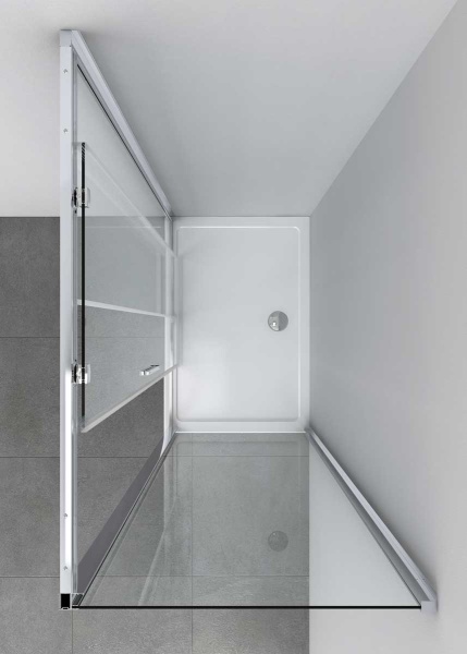 Душевой угол Vincea Soft VSR-3SO9011CLB прямоугольный 110x90 стекла прозрачные, профиль черный