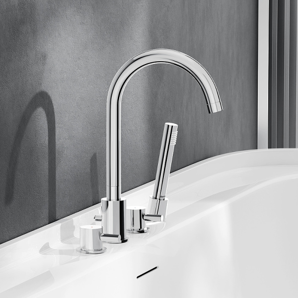 Смеситель для ванны Damixa Scandinavian Pure 360400000 на борт ванны 
без термостата хром