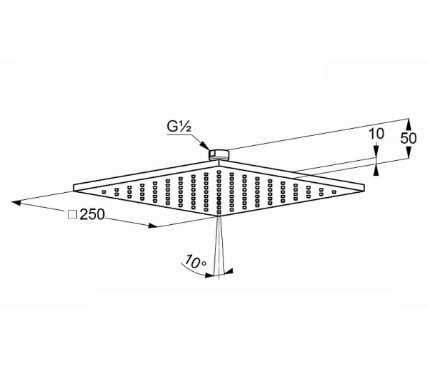 Душевая система со смесителем Kludi Ameo 416720575 монтаж встраиваемая в стену без термостата хром