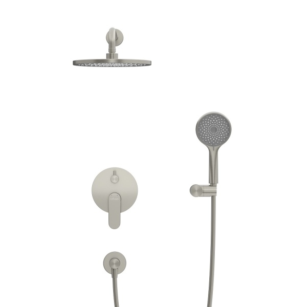 Душевая система со смесителем Cezares Stylus STYLUS-DSET-IN монтаж встраиваемая в стену без термостата сатин