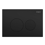 Кнопка смыва механическая D&amp;K Bayern DB1529025.2 цвет черный матовый