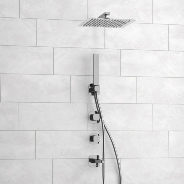 Душевая система со смесителем Wasserkraft Naab 8600 A8651.313.314.090.118.326.087.103 монтаж встраиваемая в стену без термостата хром