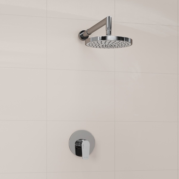 Душевая система со смесителем Wasserkraft  A12629 монтаж встраиваемая в стену без термостата хром