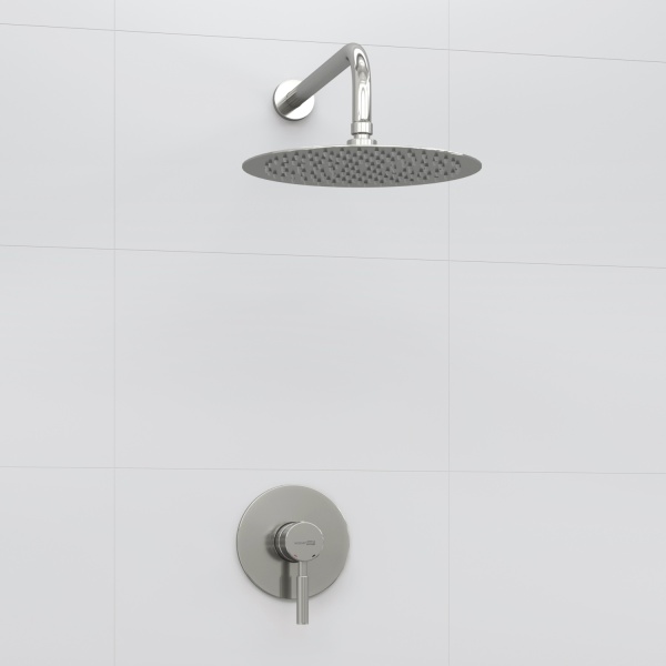 Душевая система со смесителем Wasserkraft  A12497 монтаж встраиваемая в стену без термостата серый